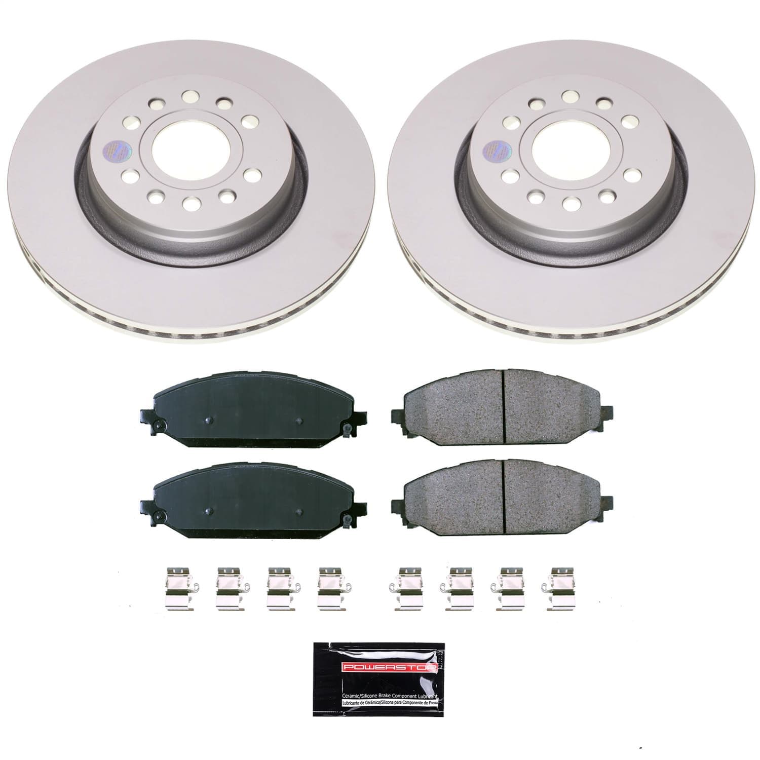 Power Stop - CRK8843 - Front - Disc Brake Pad and Rotor Kit image 1