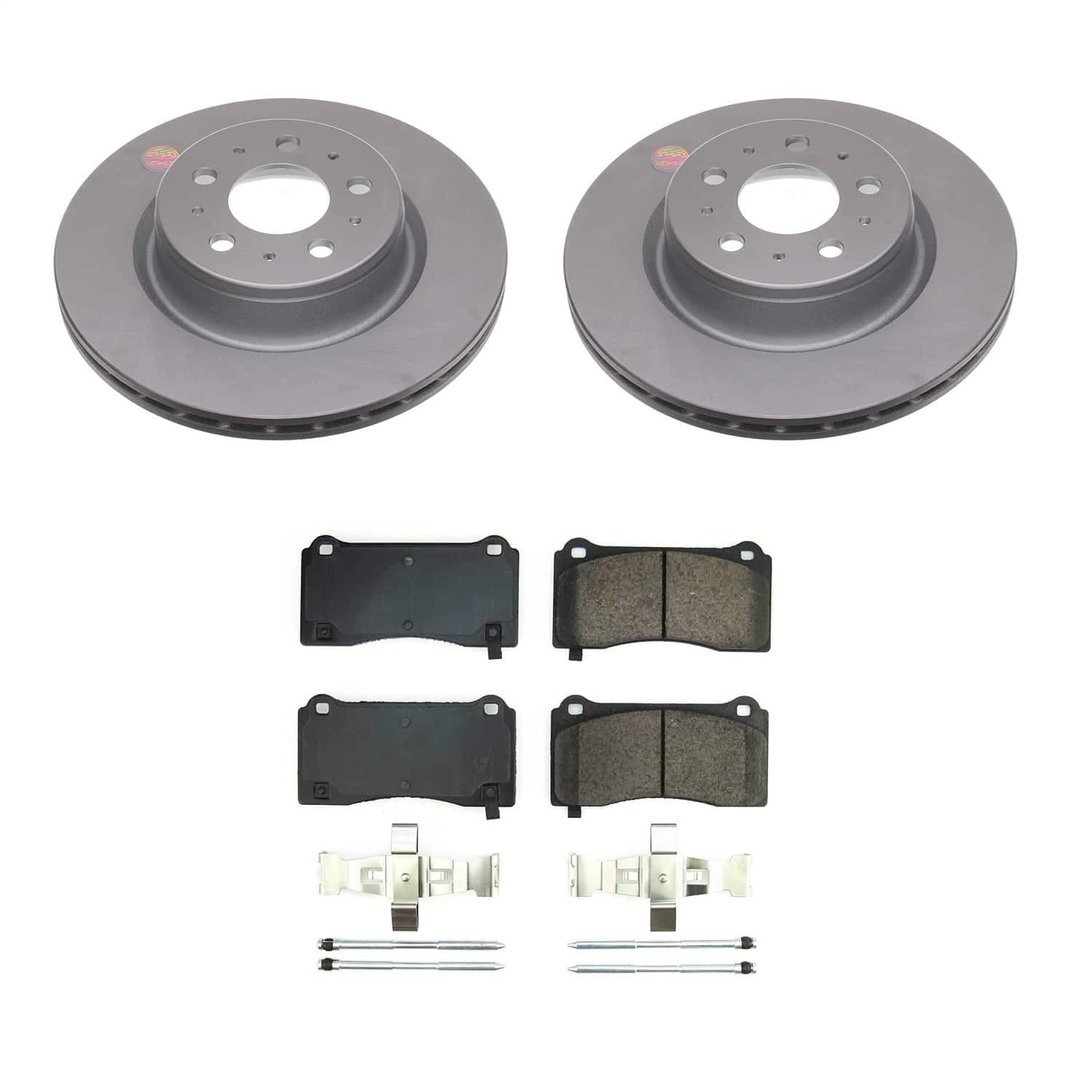 Power Stop - CRK8844 - Front - Disc Brake Pad and Rotor Kit image 1