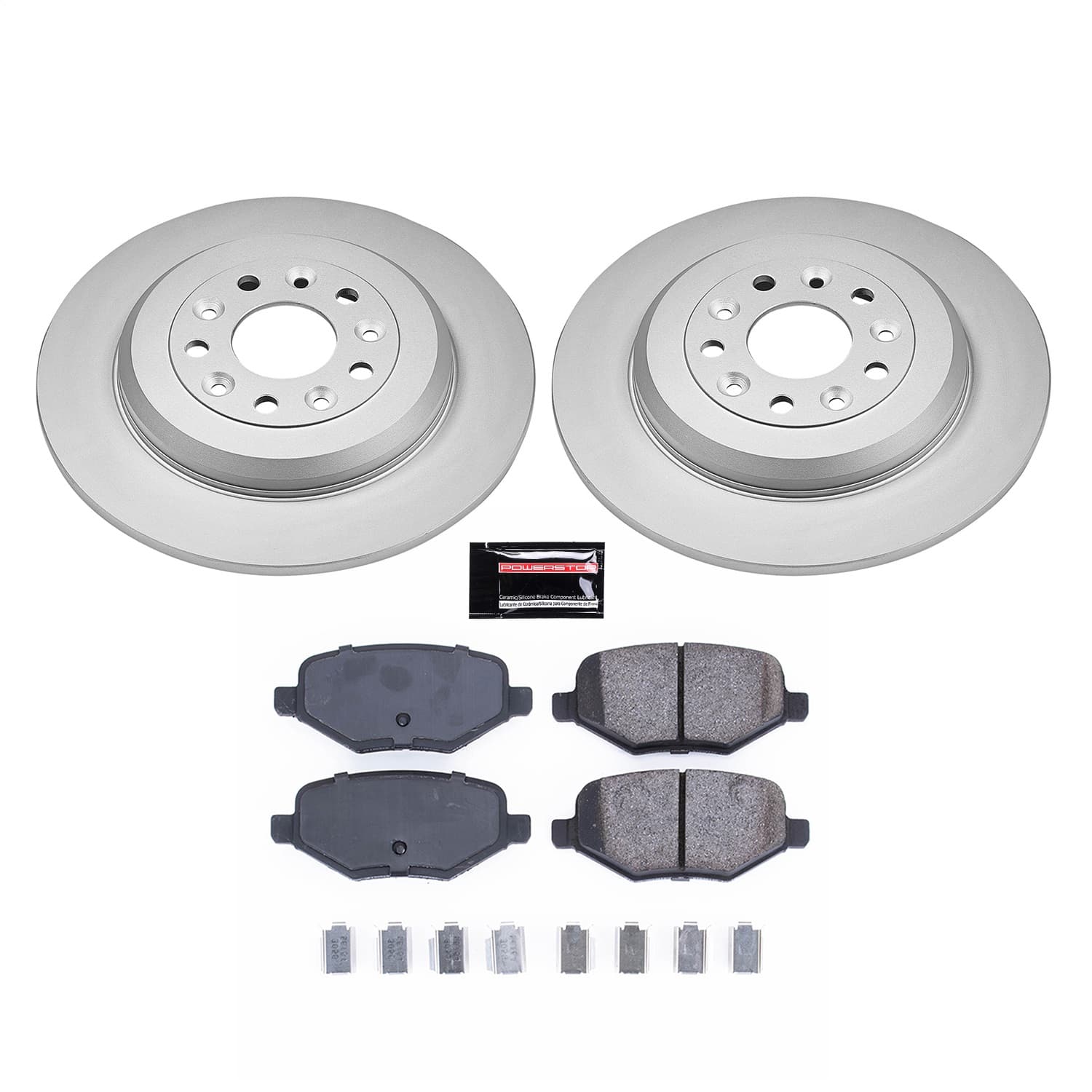Power Stop - CRK8846 - Rear - Disc Brake Pad and Rotor Kit image 1