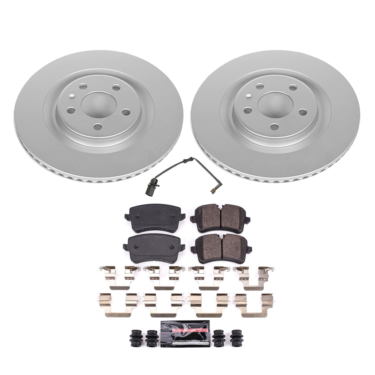 Power Stop - CRK8850 - Rear - Disc Brake Pad and Rotor Kit image 1