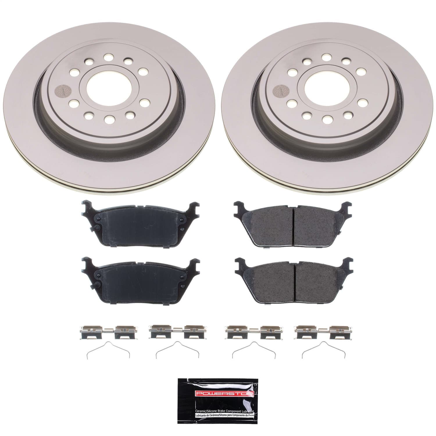 Power Stop - CRK8873 - Rear - Disc Brake Pad and Rotor Kit image 1