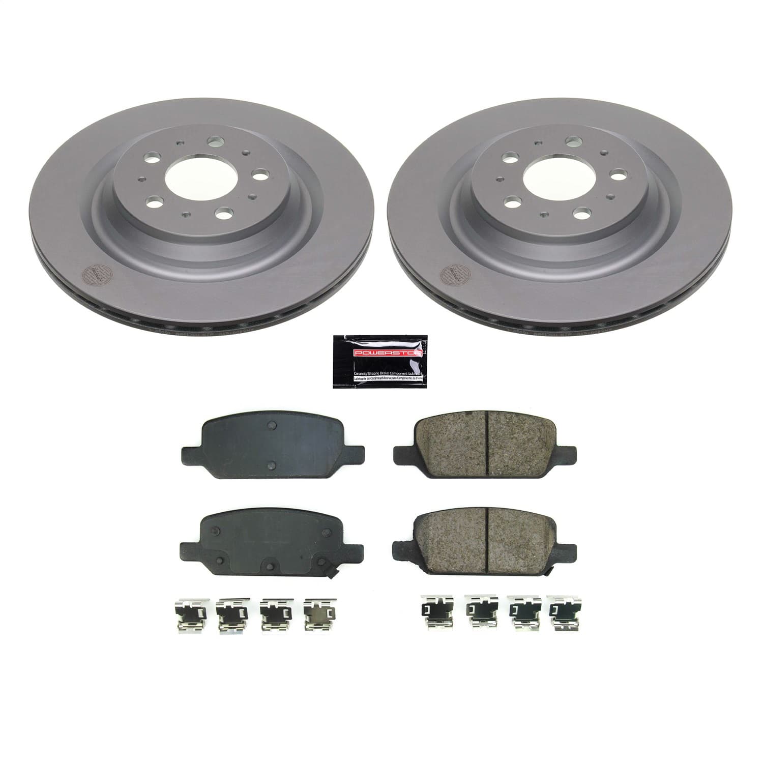 Power Stop - CRK8874 - Rear - Disc Brake Pad and Rotor Kit image 1