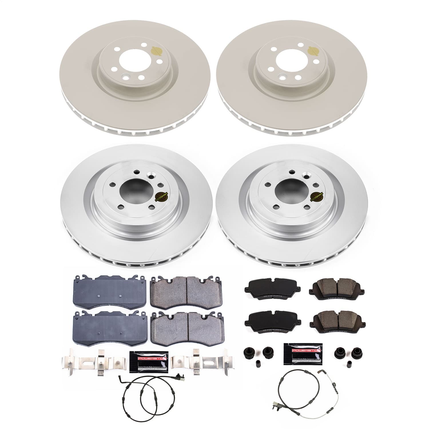 Power Stop - CRK8905 - Front and Rear - Disc Brake Pad and Rotor Kit image 1