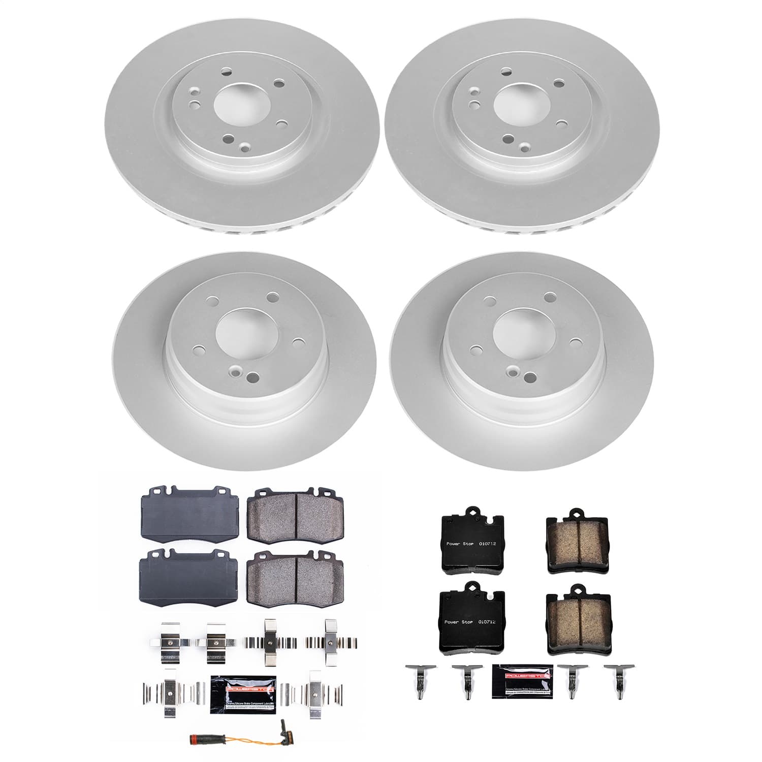 Power Stop - CRK8913 - Front and Rear - Disc Brake Pad and Rotor Kit image 1