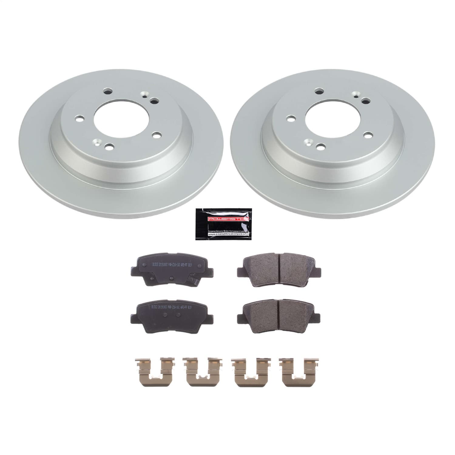 Power Stop - CRK8923 - Rear - Disc Brake Pad and Rotor Kit image 1