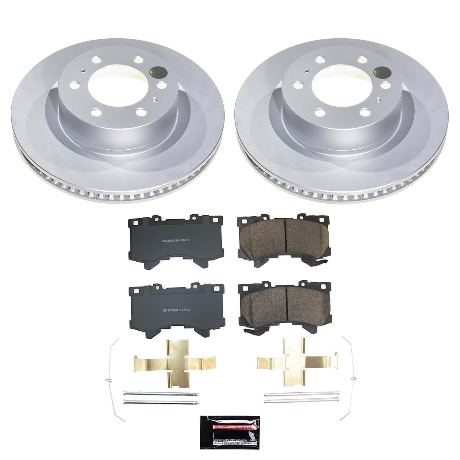 Power Stop - CRK8932 - Front - Disc Brake Pad and Rotor Kit image 1
