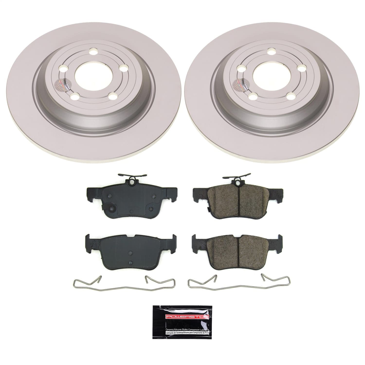 Power Stop - CRK8933 - Rear - Disc Brake Pad and Rotor Kit image 1
