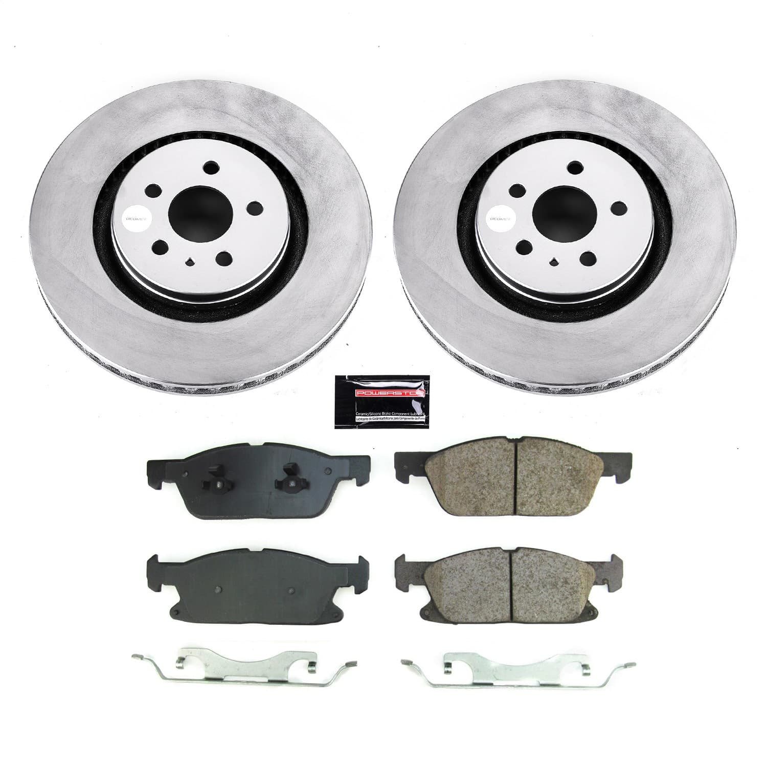 Power Stop - CRK8960 - Front - Disc Brake Pad and Rotor Kit image 1