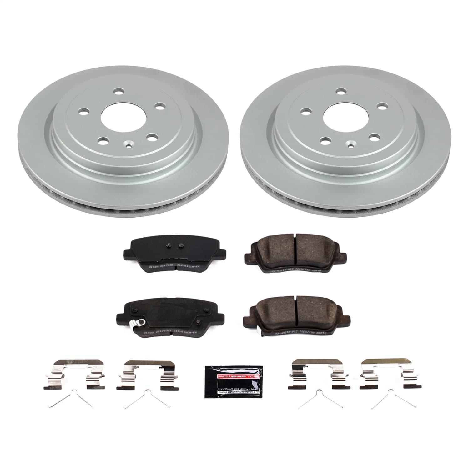Power Stop - CRK8965 - Rear - Disc Brake Pad and Rotor Kit image 1