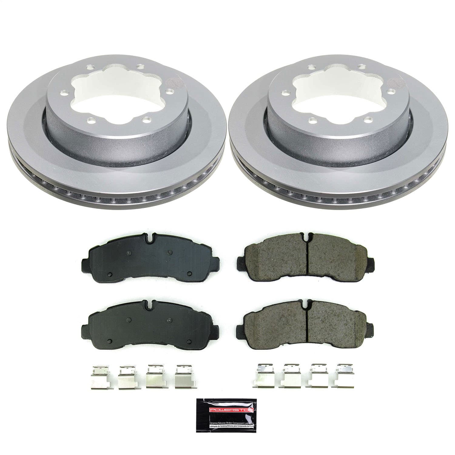 Power Stop - CRK8981 - Rear - Disc Brake Pad and Rotor Kit image 1