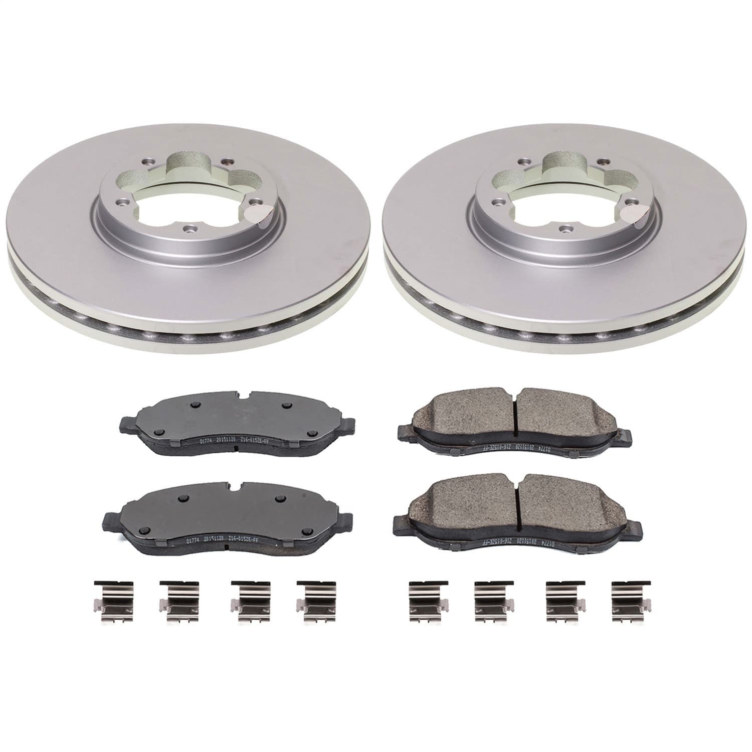 Power Stop - CRK8988 - Front - Disc Brake Pad and Rotor Kit image 1