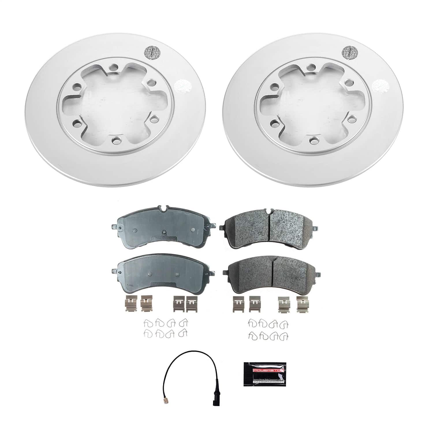 Power Stop - CRK8991 - Rear - Disc Brake Pad and Rotor Kit image 1