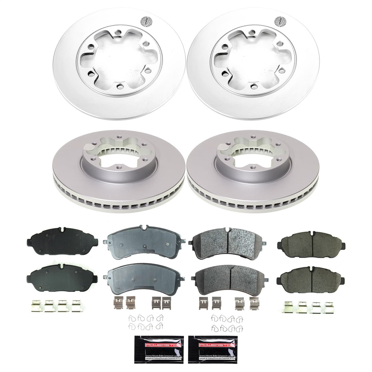 Power Stop - CRK9001 - Front and Rear - Disc Brake Pad and Rotor Kit image 1