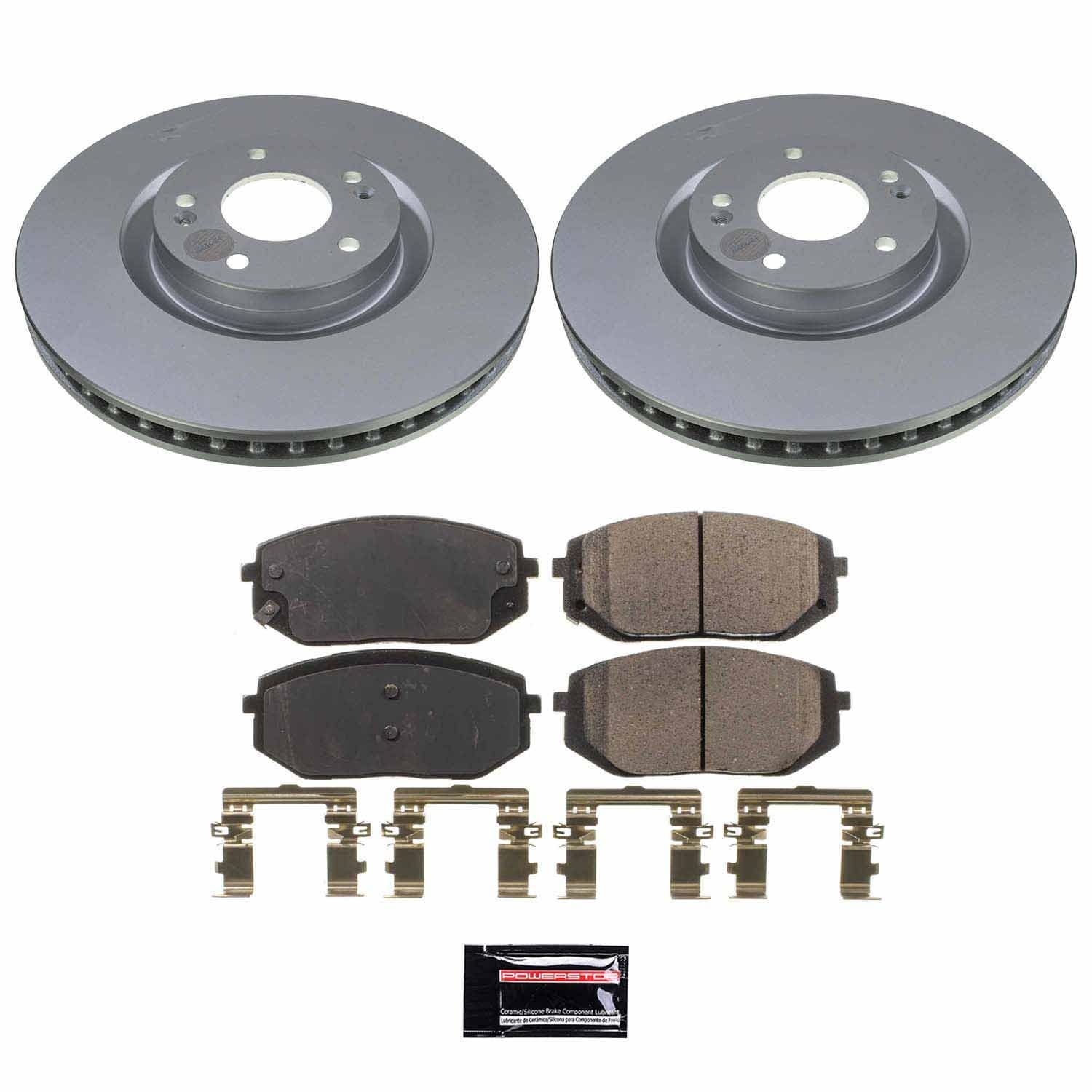 Power Stop - CRK9008 - Front - Disc Brake Pad and Rotor Kit image 1