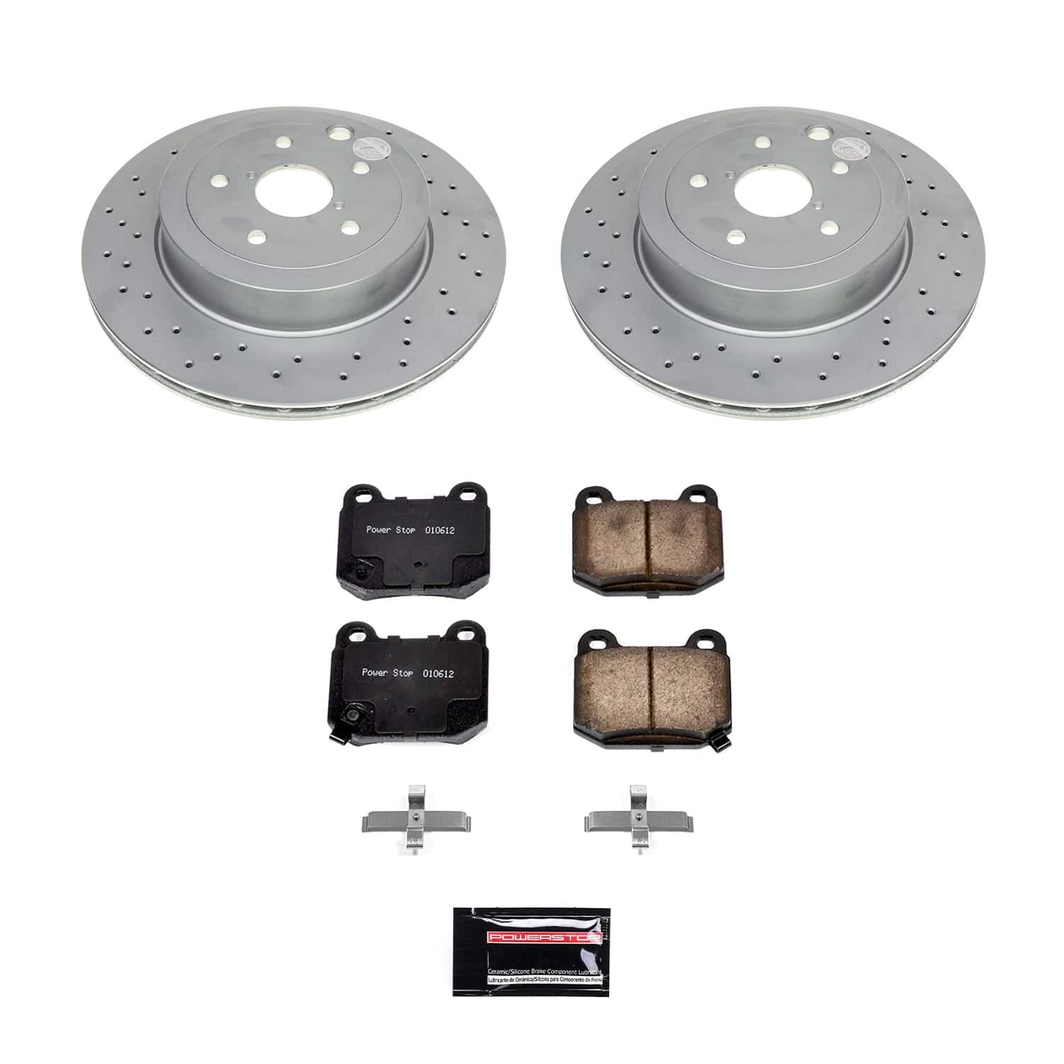 Power Stop - CRK9015 - Rear - Disc Brake Pad and Rotor Kit image 1
