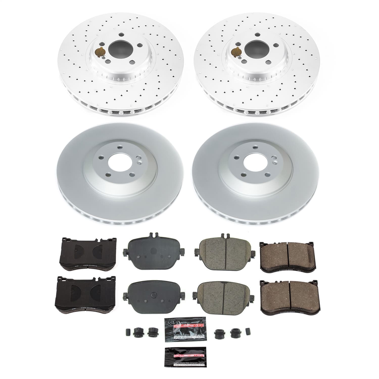 Power Stop - CRK9024 - Front and Rear - Disc Brake Pad and Rotor Kit image 1