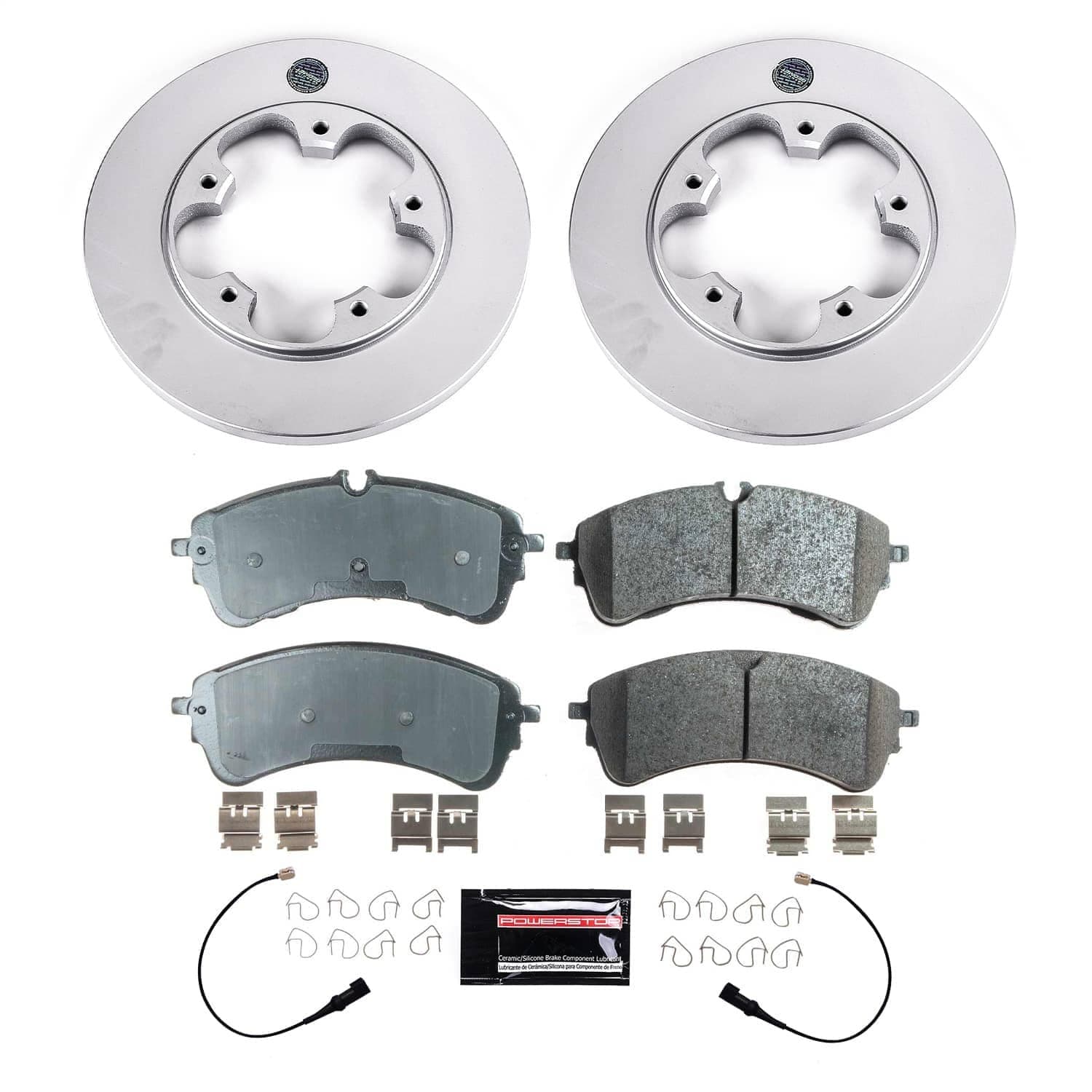 Power Stop - CRK9057 - Rear - Disc Brake Pad and Rotor Kit image 1
