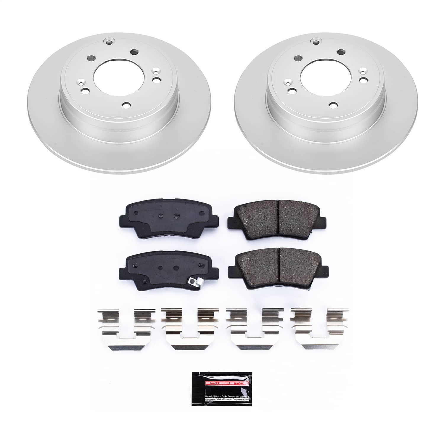 Power Stop - CRK9060 - Rear - Disc Brake Pad and Rotor Kit image 1