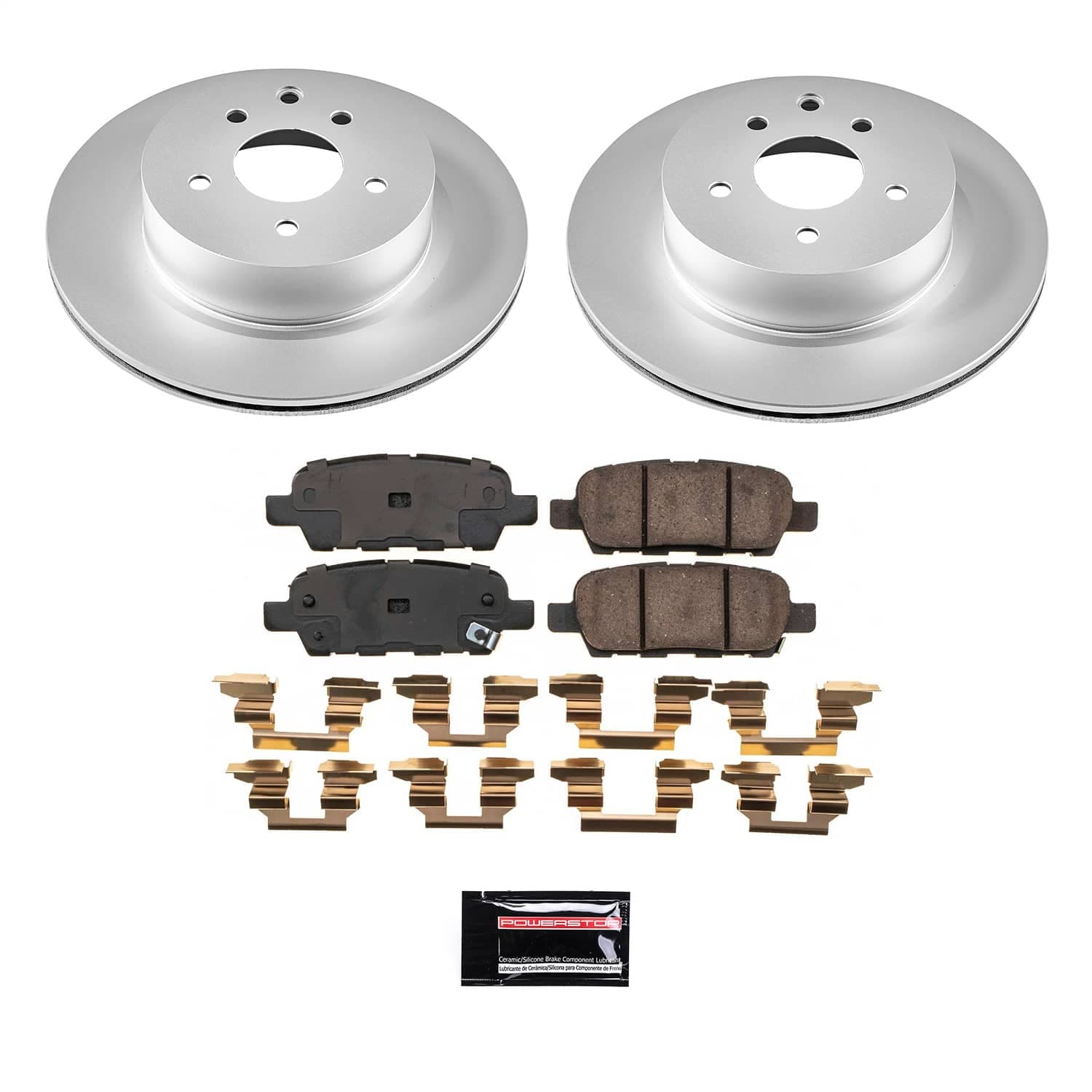 Power Stop - CRK9064 - Rear - Disc Brake Pad and Rotor Kit image 1