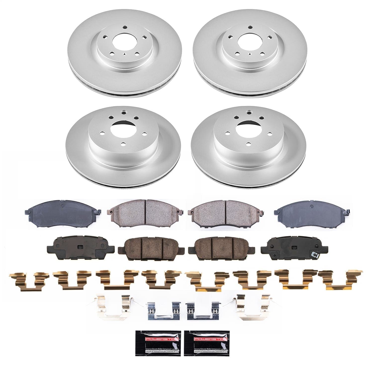 Power Stop - CRK9075 - Front - Disc Brake Pad and Rotor Kit image 1