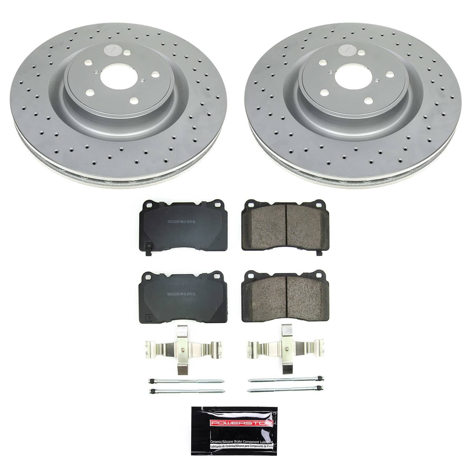 Power Stop - CRK9080 - Front - Disc Brake Pad and Rotor Kit image 1