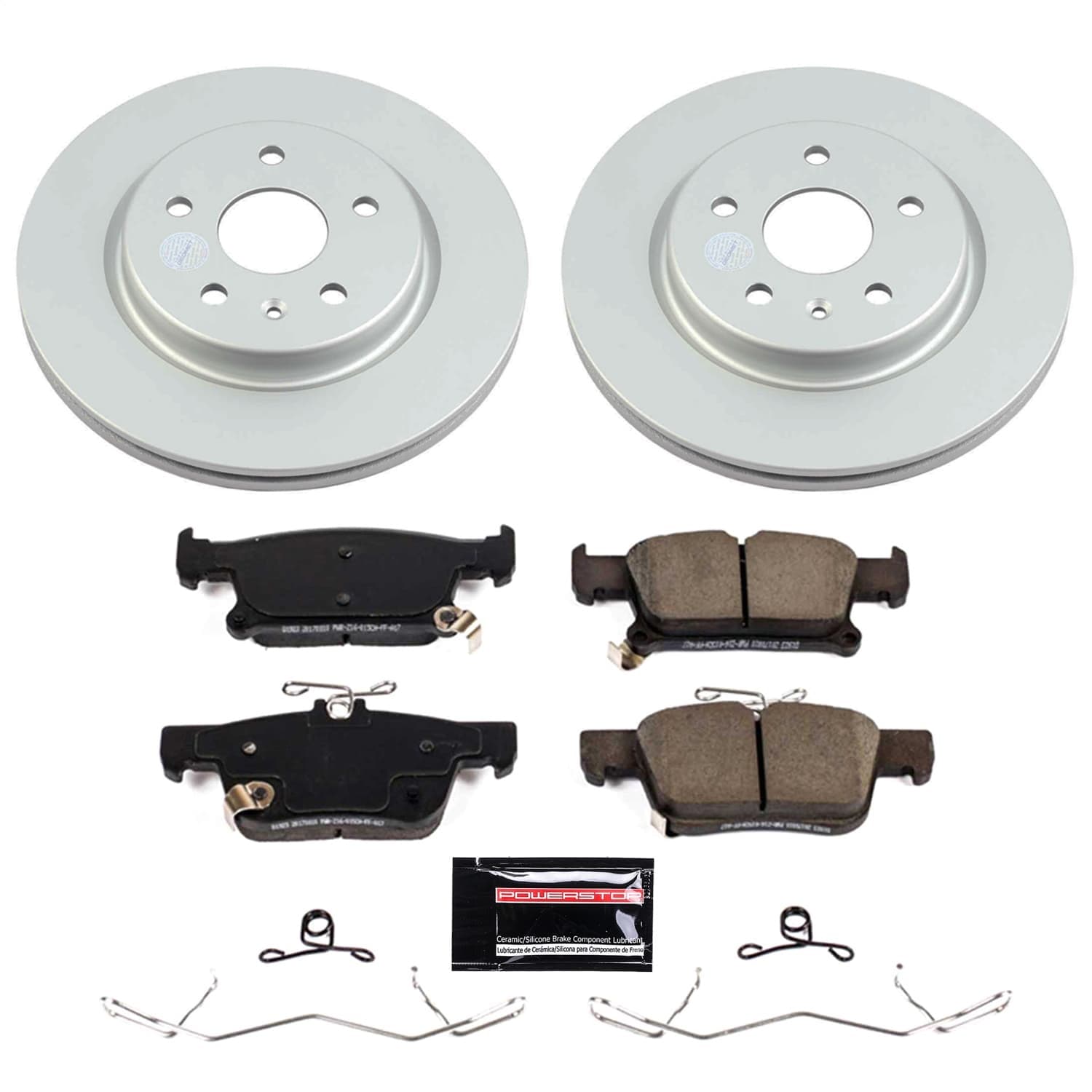 Power Stop - CRK9104 - Rear - Disc Brake Pad and Rotor Kit image 1
