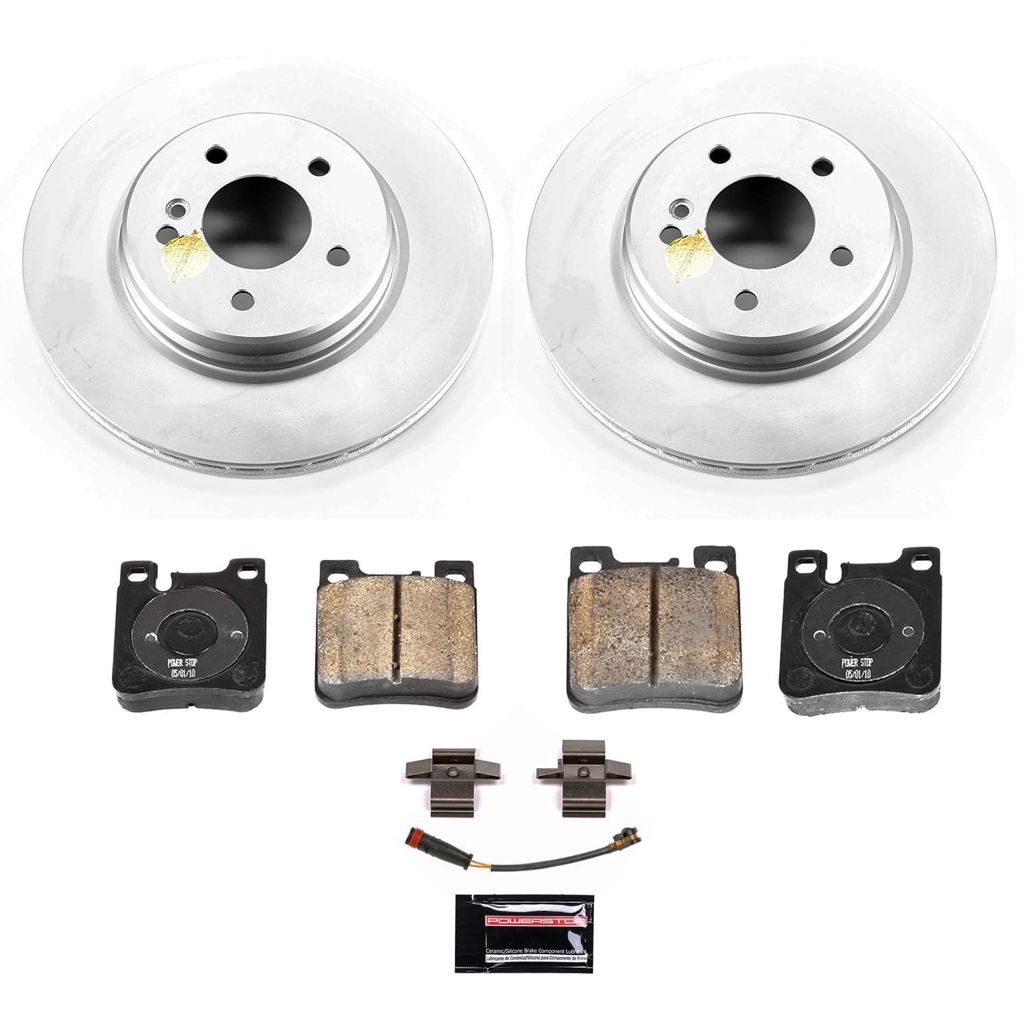 Power Stop - CRK9107 - Rear - Disc Brake Pad and Rotor Kit image 1
