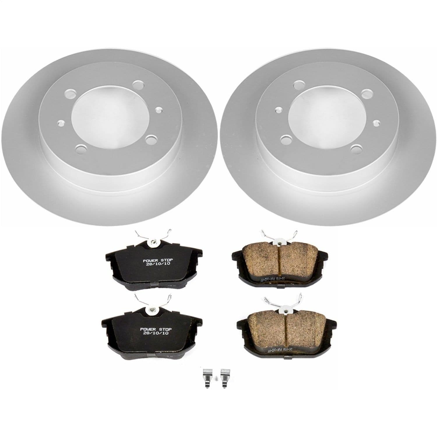 Power Stop - CRK913 - Rear - Disc Brake Pad and Rotor Kit image 1
