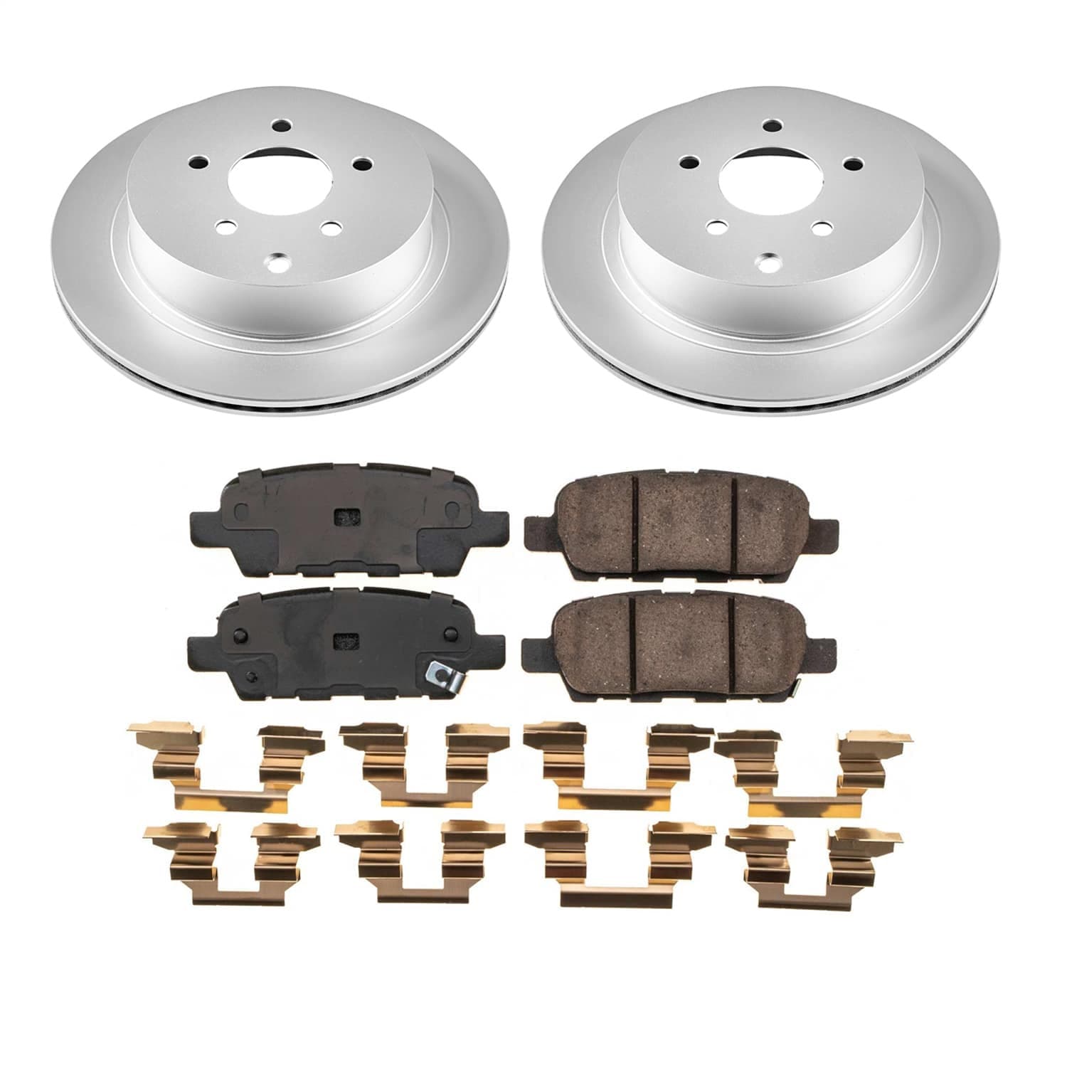 Power Stop - CRK9134 - Rear - Disc Brake Pad and Rotor Kit image 1