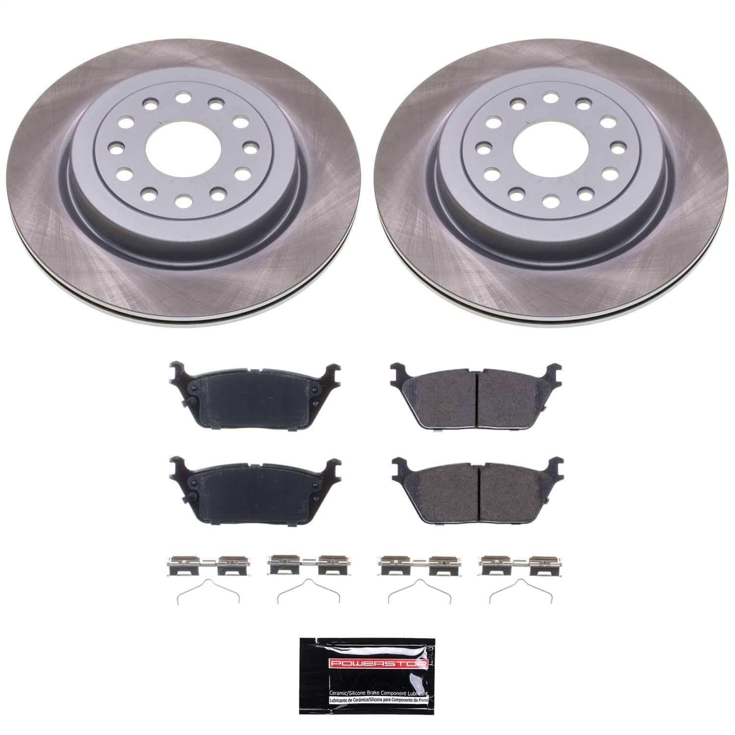 Power Stop - CRK9153 - Front and Rear - Disc Brake Pad and Rotor Kit image 1