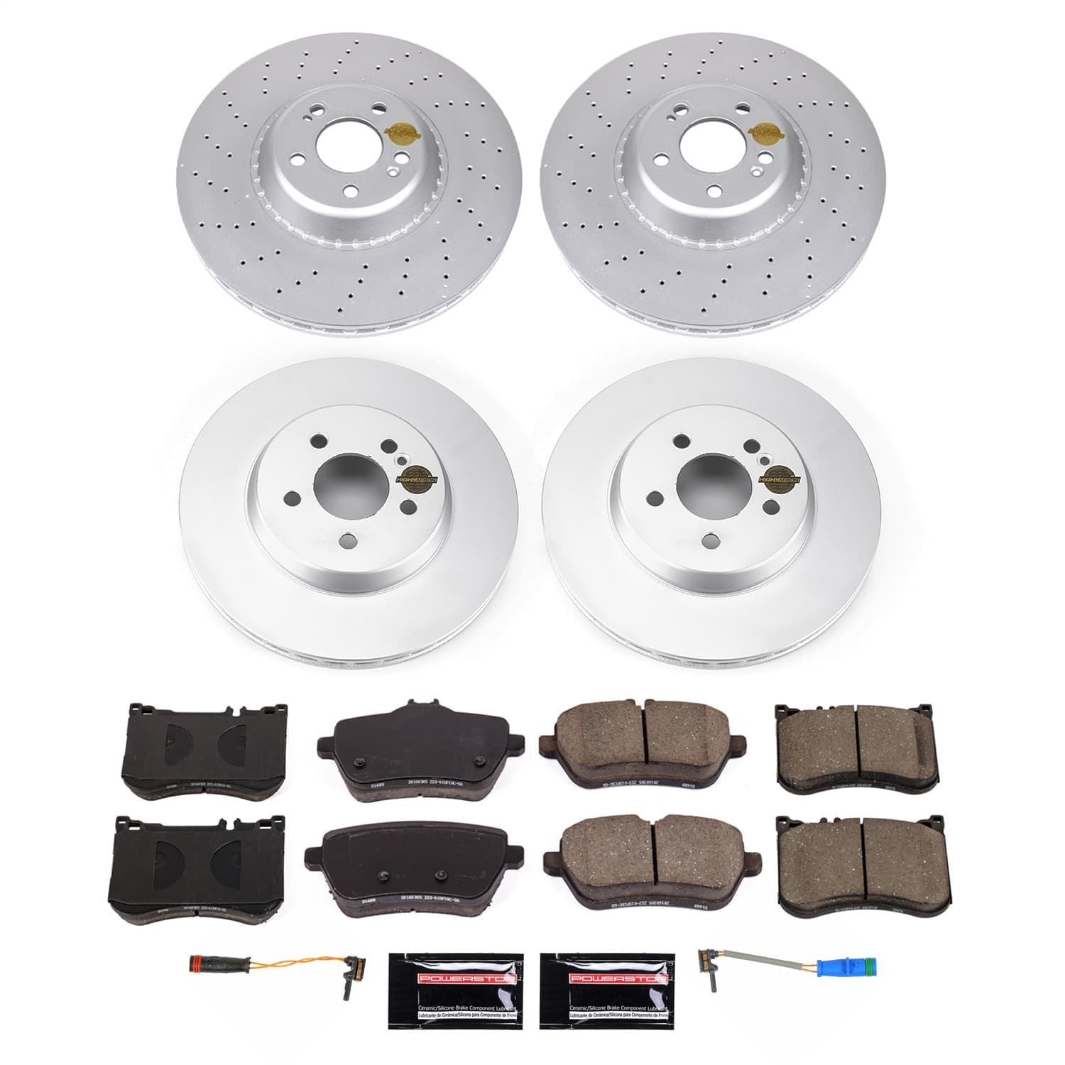 Power Stop - CRK9160 - Front and Rear - Disc Brake Pad and Rotor Kit image 1