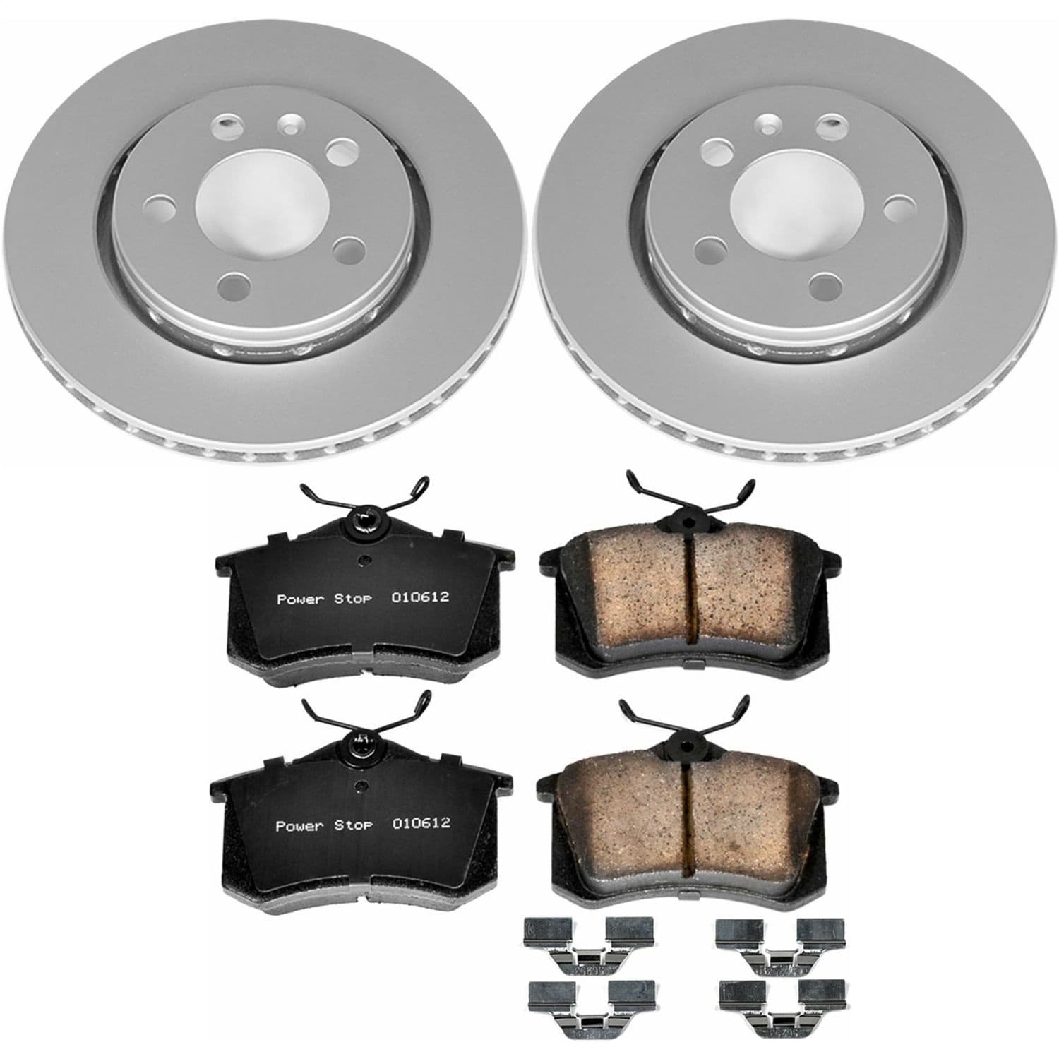Power Stop - CRK920 - Rear - Disc Brake Pad and Rotor Kit image 1