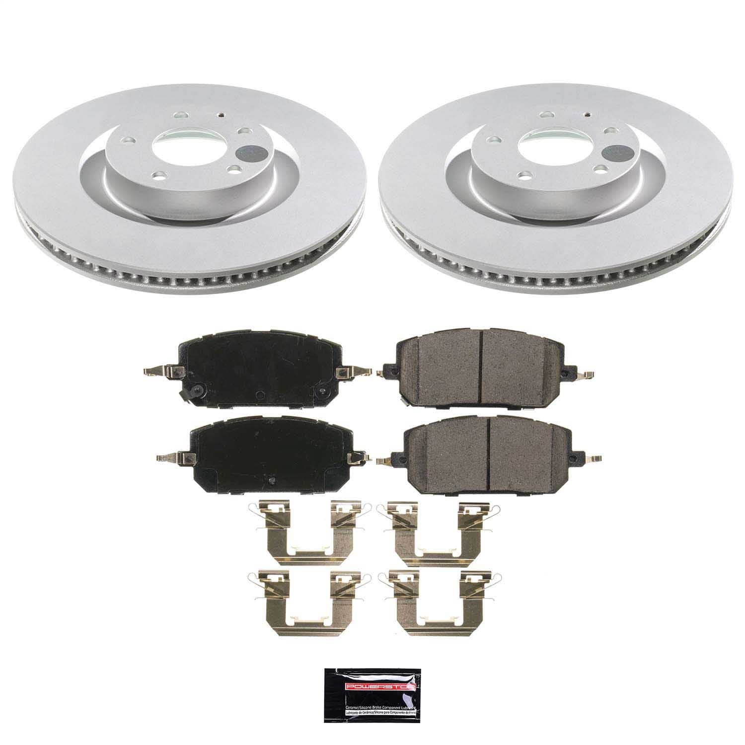 Power Stop - CRK9207 - Front - Disc Brake Pad and Rotor Kit image 1