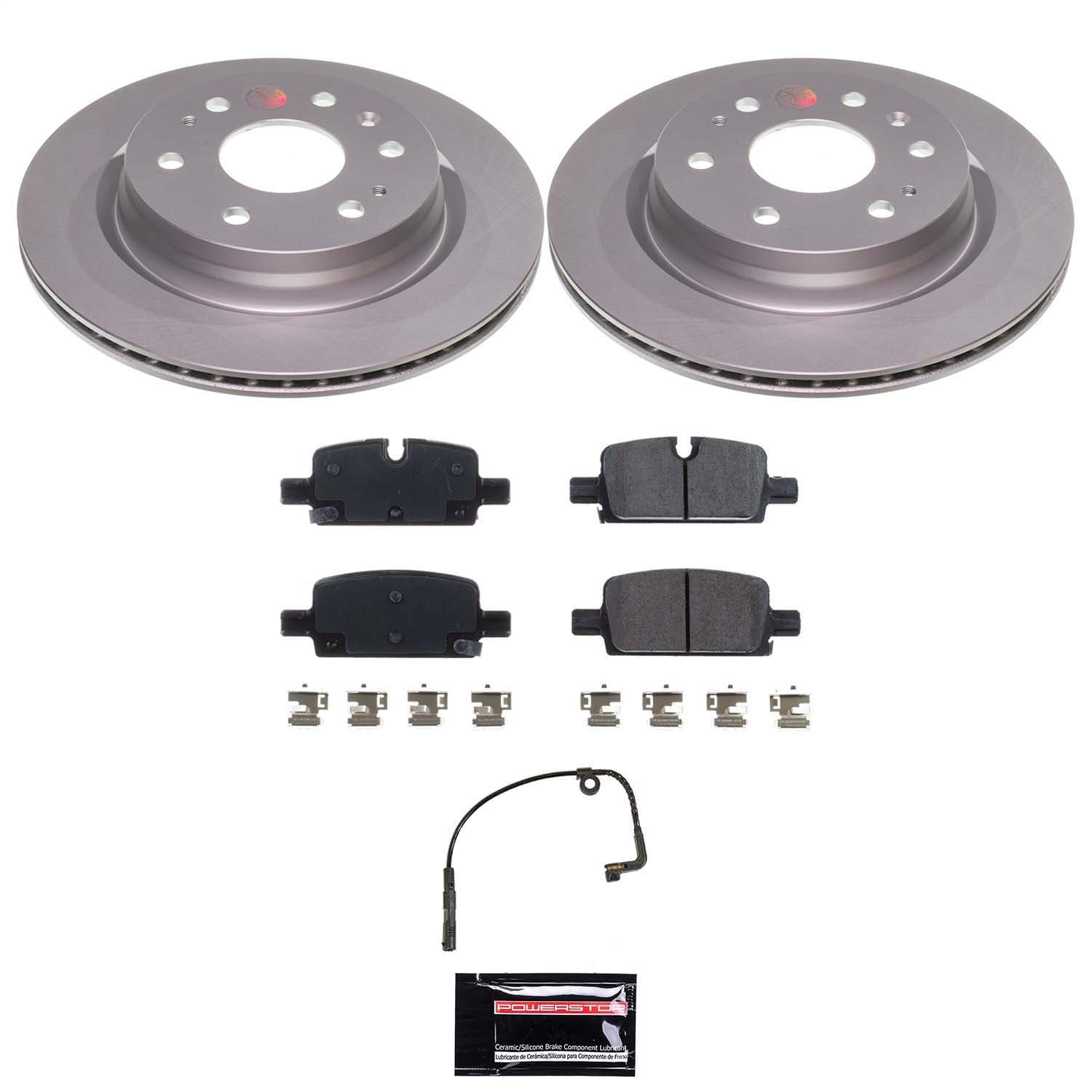 Power Stop - CRK9210 - Rear - Disc Brake Pad and Rotor Kit image 1
