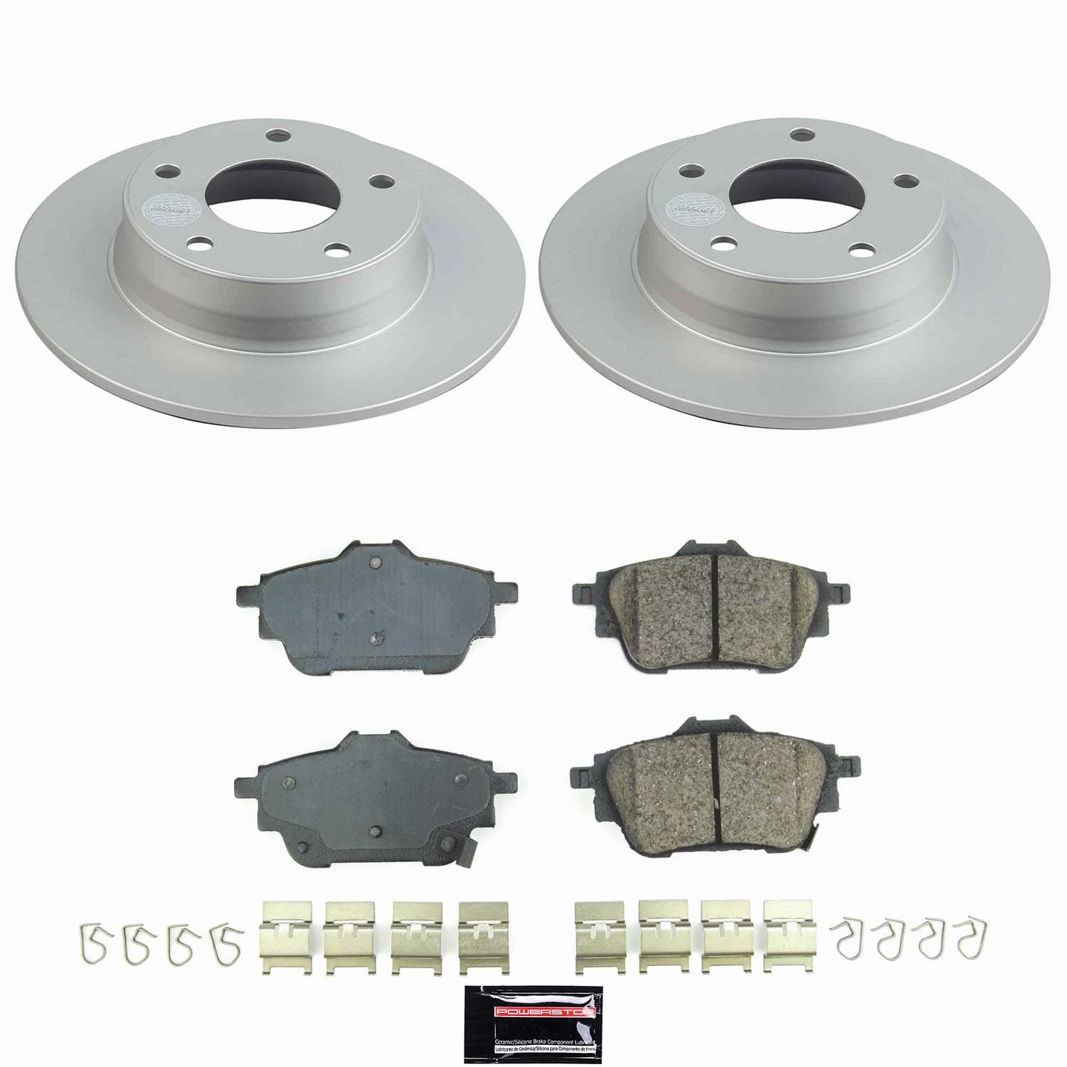 Power Stop - CRK9217 - Rear - Disc Brake Pad and Rotor Kit image 1