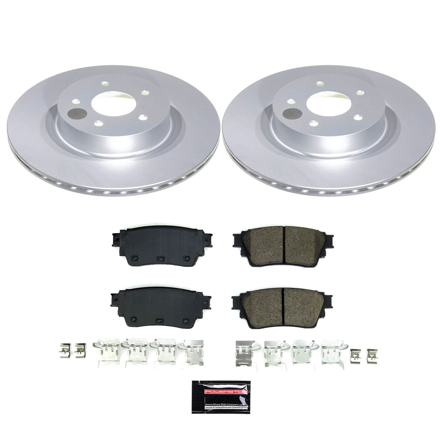 Power Stop - CRK9219 - Rear - Disc Brake Pad and Rotor Kit image 1