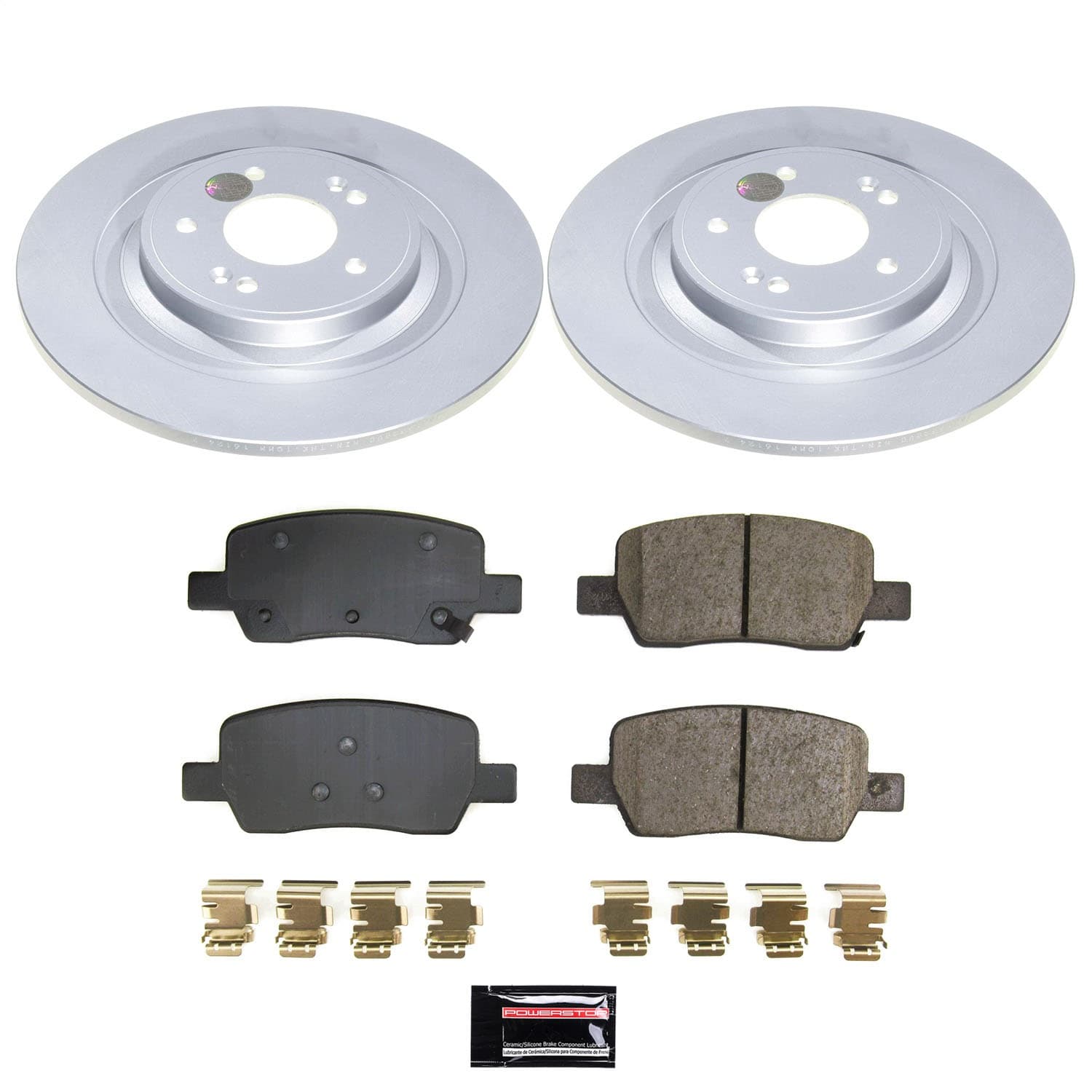 Power Stop - CRK9221 - Rear - Disc Brake Pad and Rotor Kit image 1