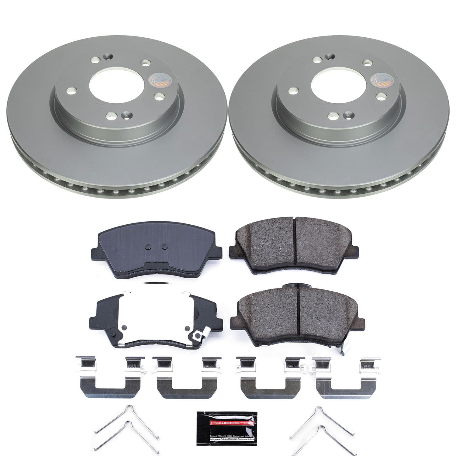 Power Stop - CRK9239 - Front - Disc Brake Pad and Rotor Kit image 1