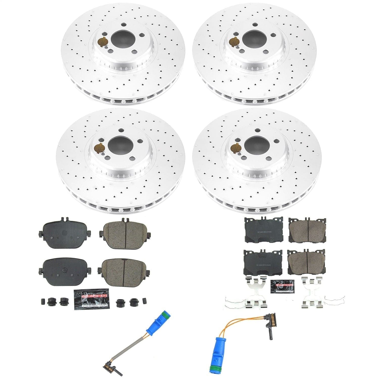 Power Stop - CRK9261 - Front and Rear - Disc Brake Pad and Rotor Kit image 1