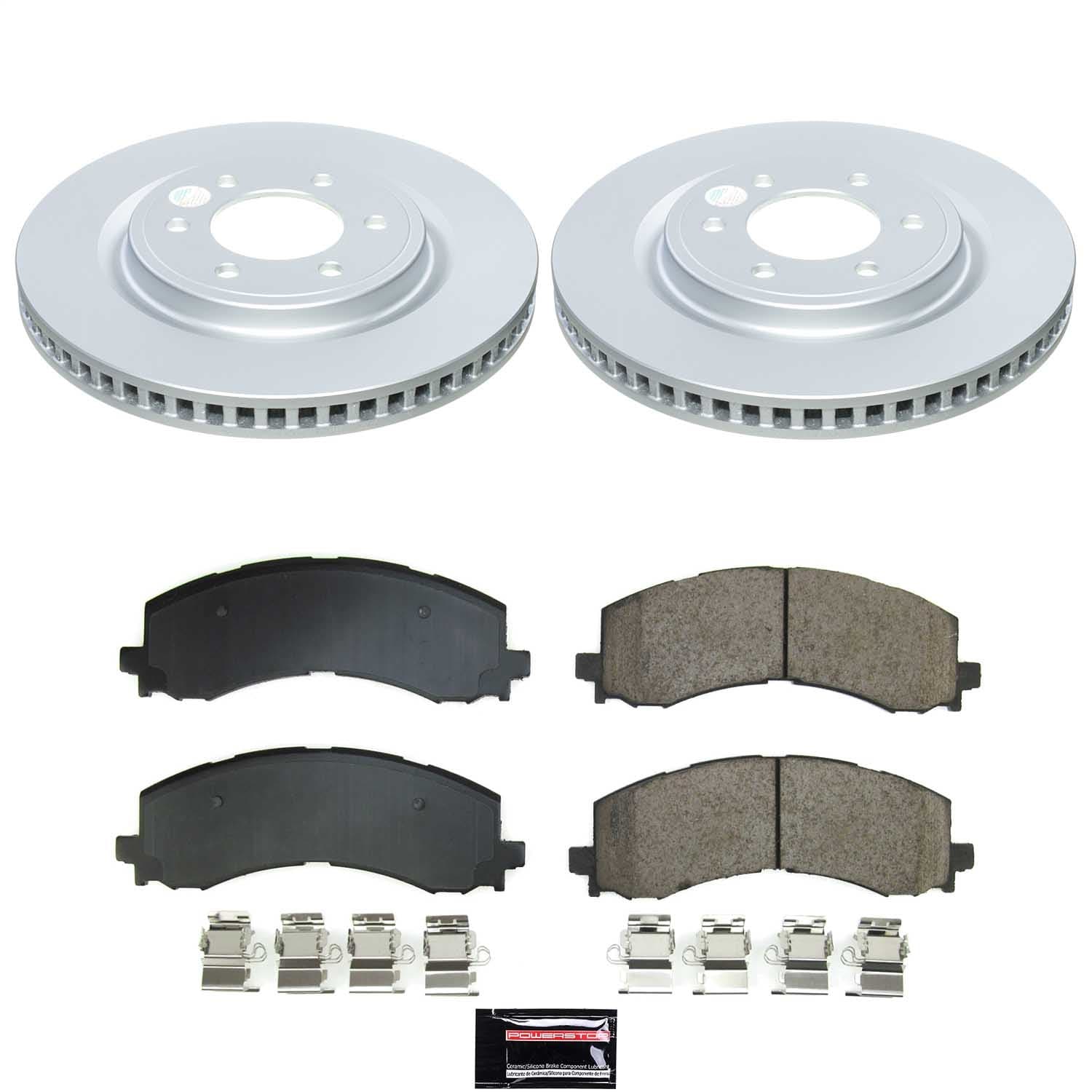Power Stop - CRK9262 - Front - Disc Brake Pad and Rotor Kit image 1