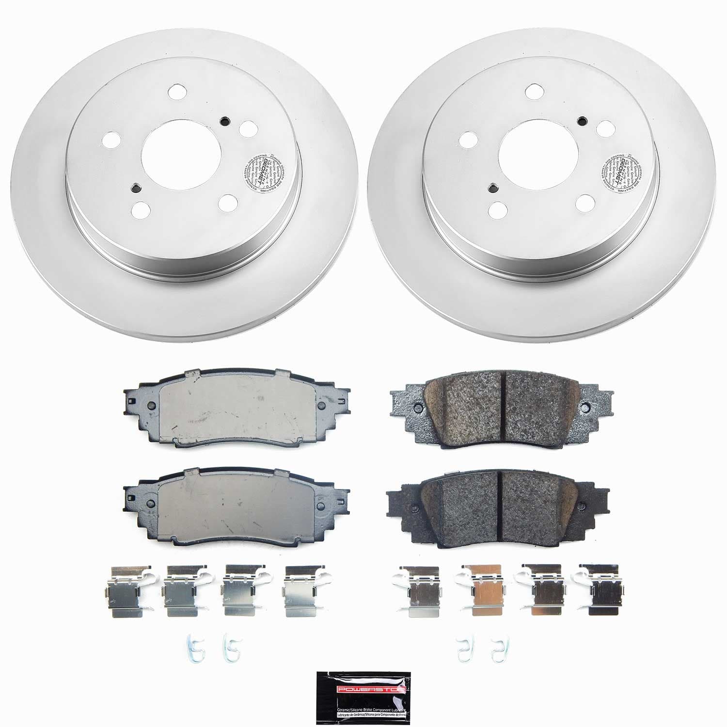 Power Stop - CRK9275 - Rear - Disc Brake Pad and Rotor Kit image 1