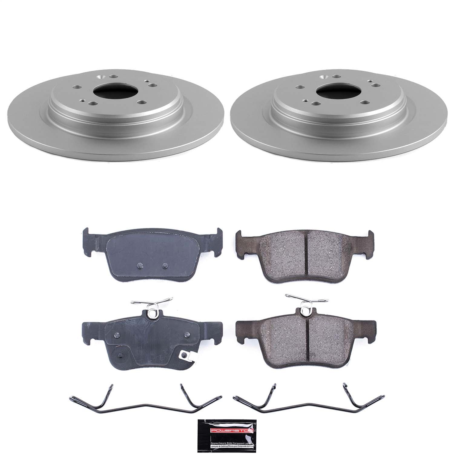 Power Stop - CRK9277 - Rear - Disc Brake Pad and Rotor Kit image 1