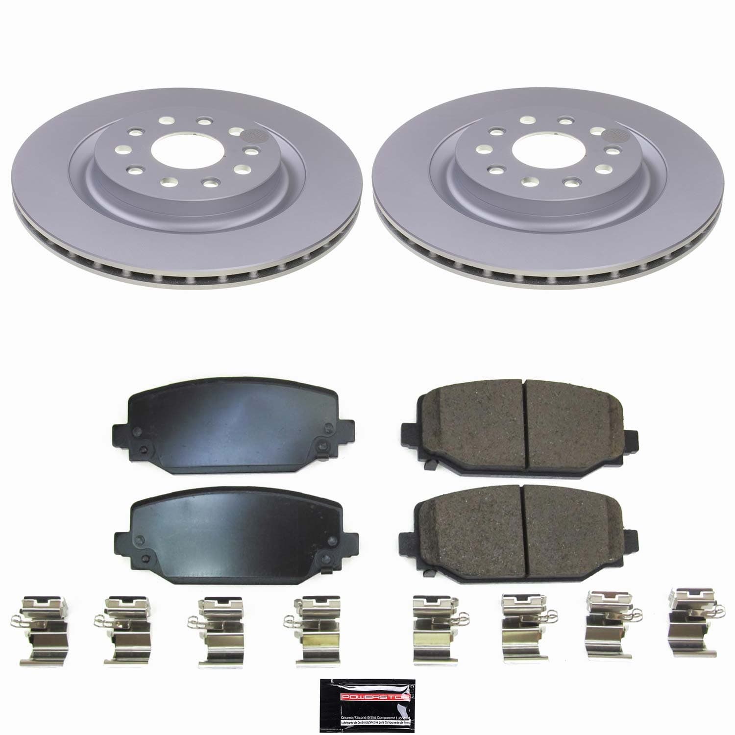 Power Stop - CRK9279 - Rear - Disc Brake Pad and Rotor Kit image 1