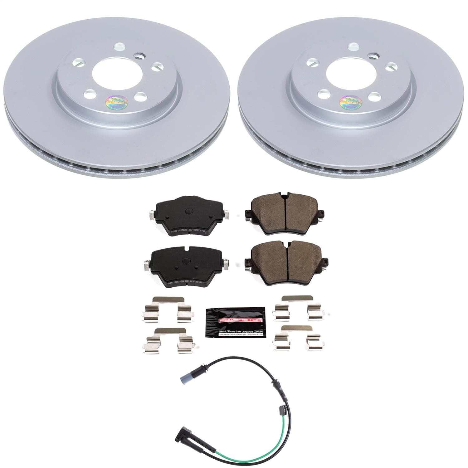 Power Stop - CRK9297 - Front - Disc Brake Pad and Rotor Kit image 1