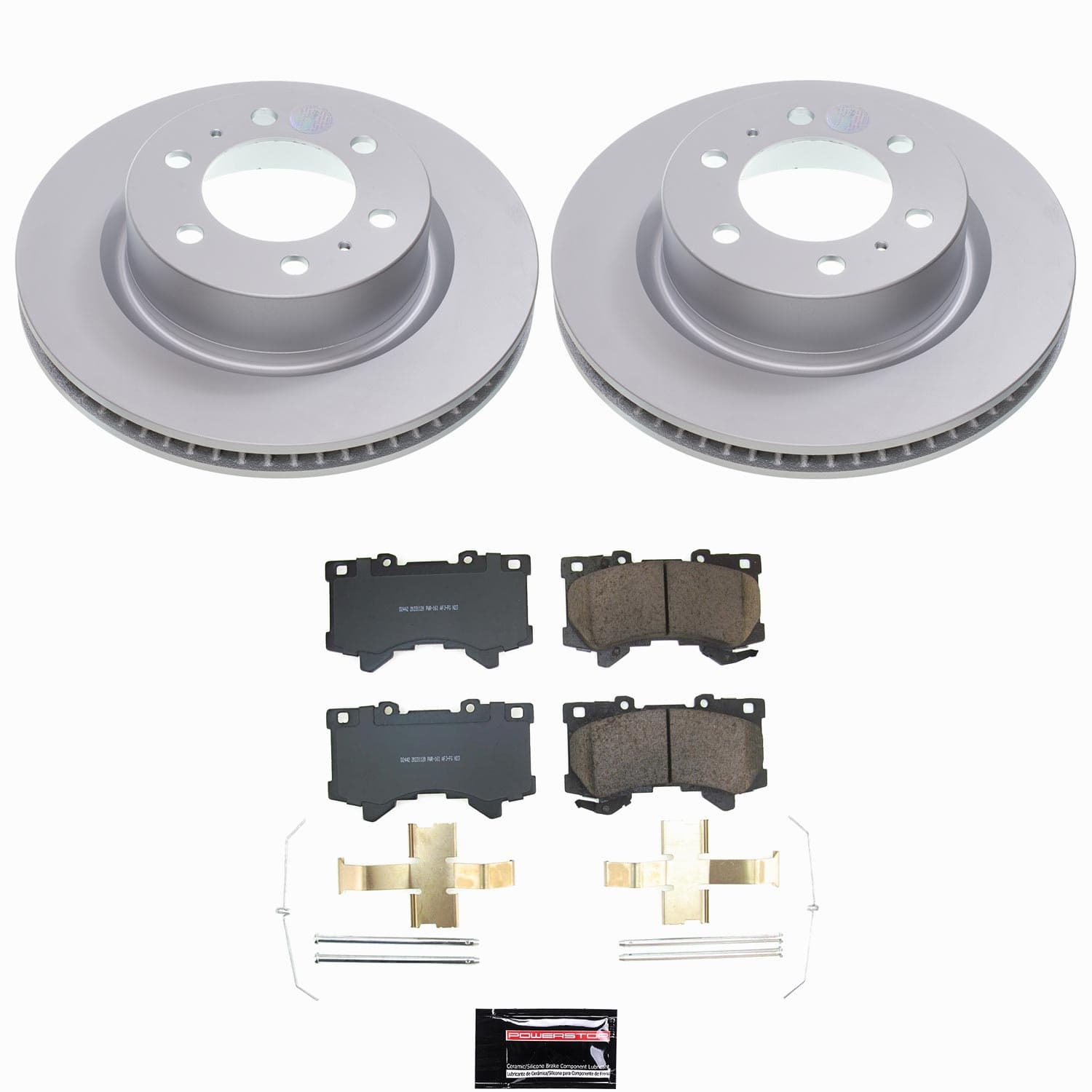 Power Stop - CRK9298 - Front - Disc Brake Pad and Rotor Kit image 1