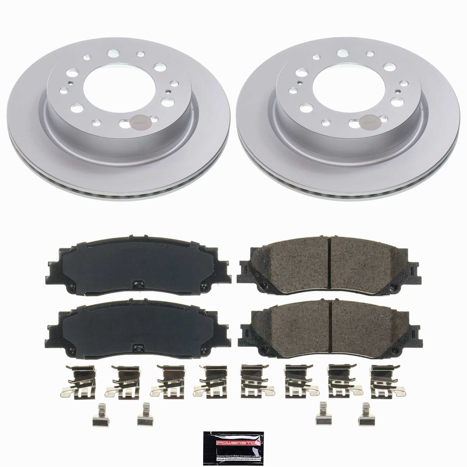 Power Stop - CRK9305 - Rear - Disc Brake Pad and Rotor Kit image 1