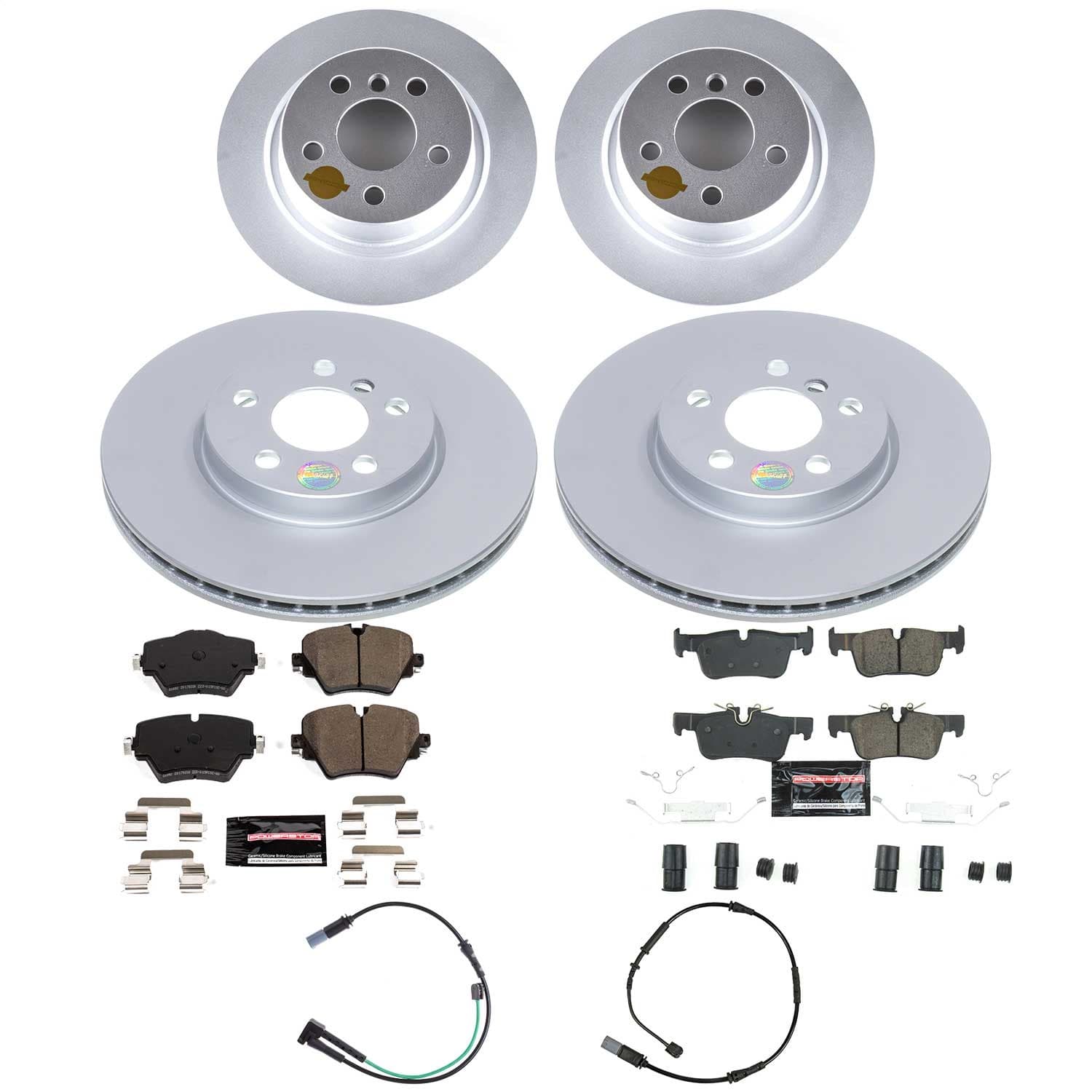 Power Stop - CRK9314 - Front and Rear - Disc Brake Pad and Rotor Kit image 1