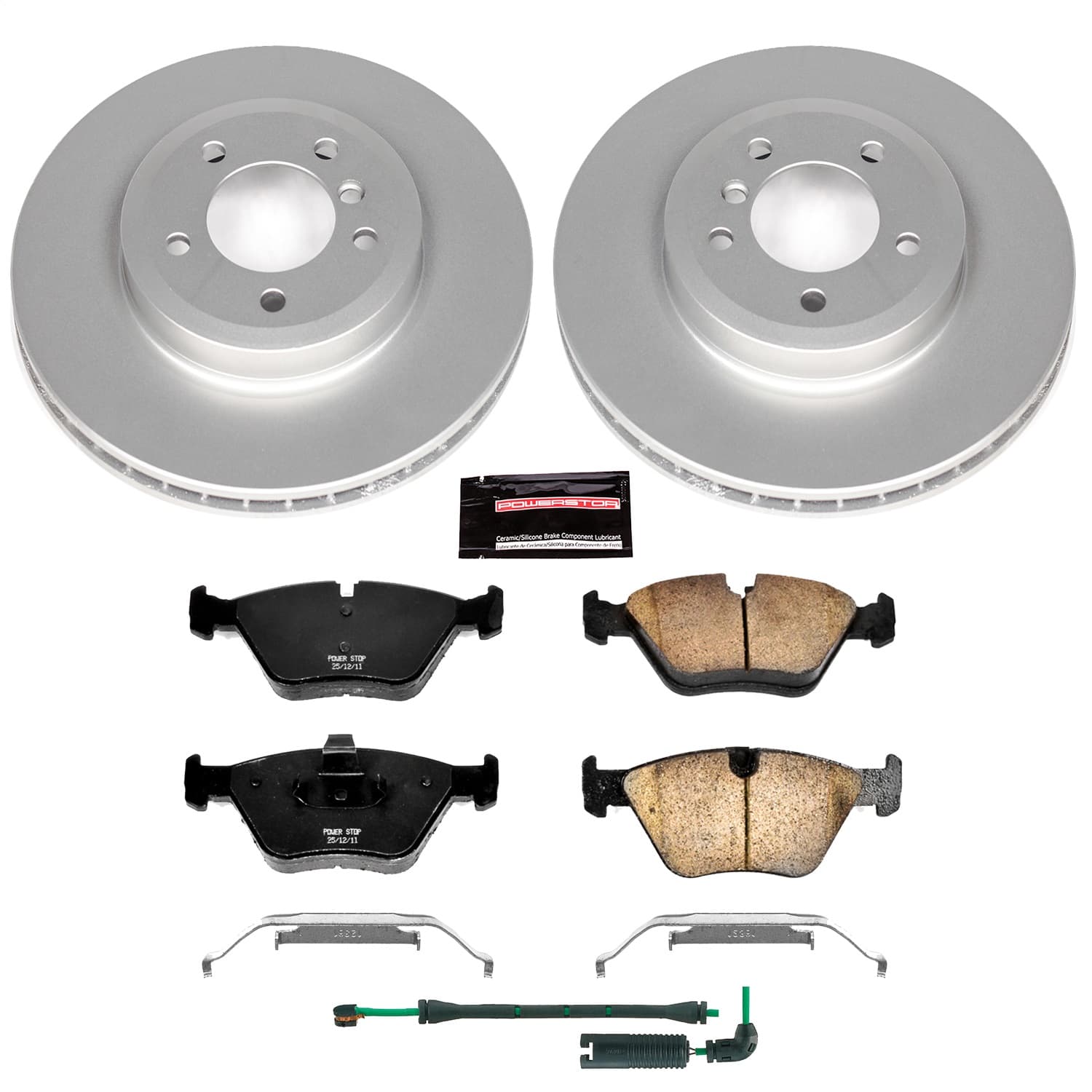 Power Stop - CRK933 - Front - Disc Brake Pad and Rotor Kit image 1