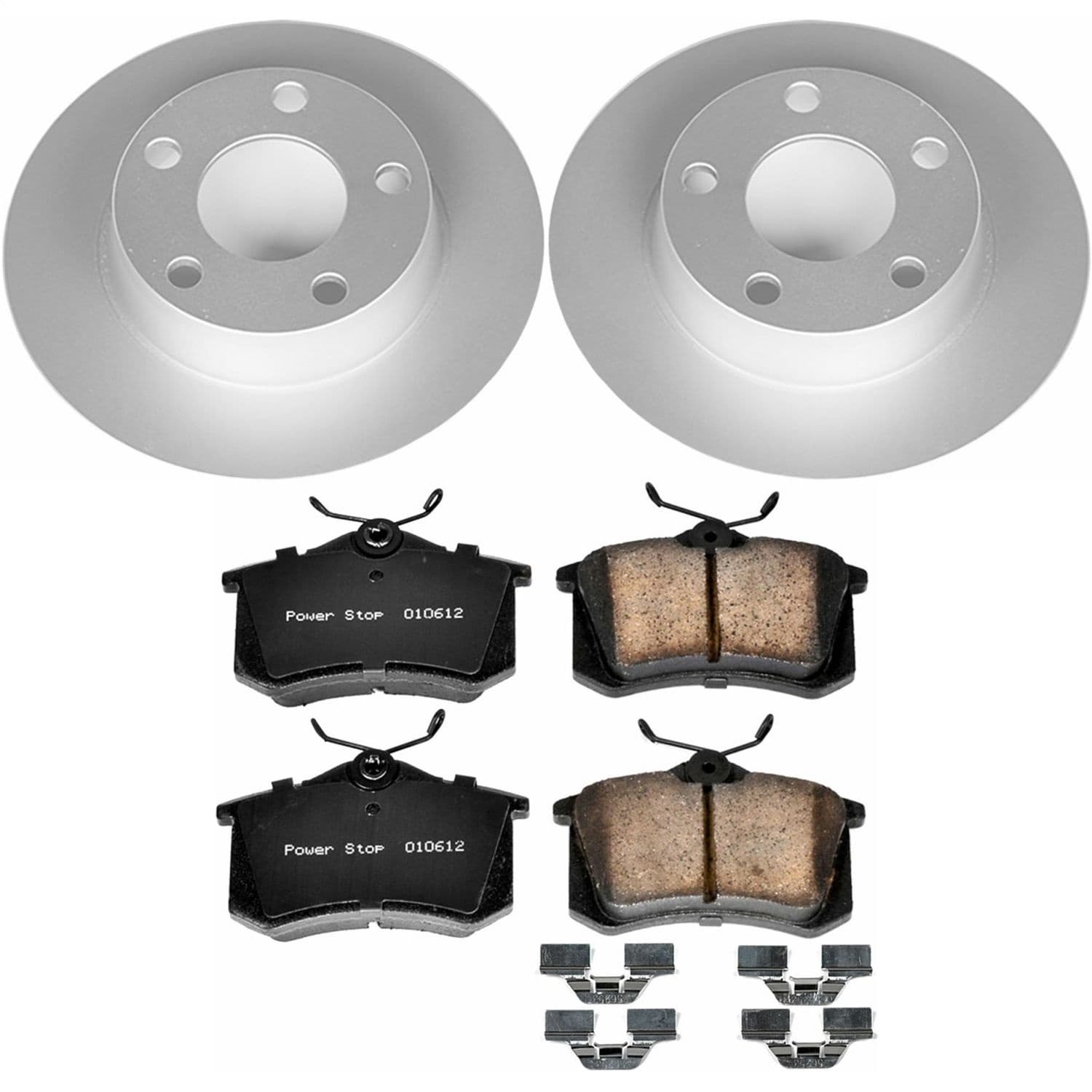Power Stop - CRK940 - Rear - Disc Brake Pad and Rotor Kit image 1