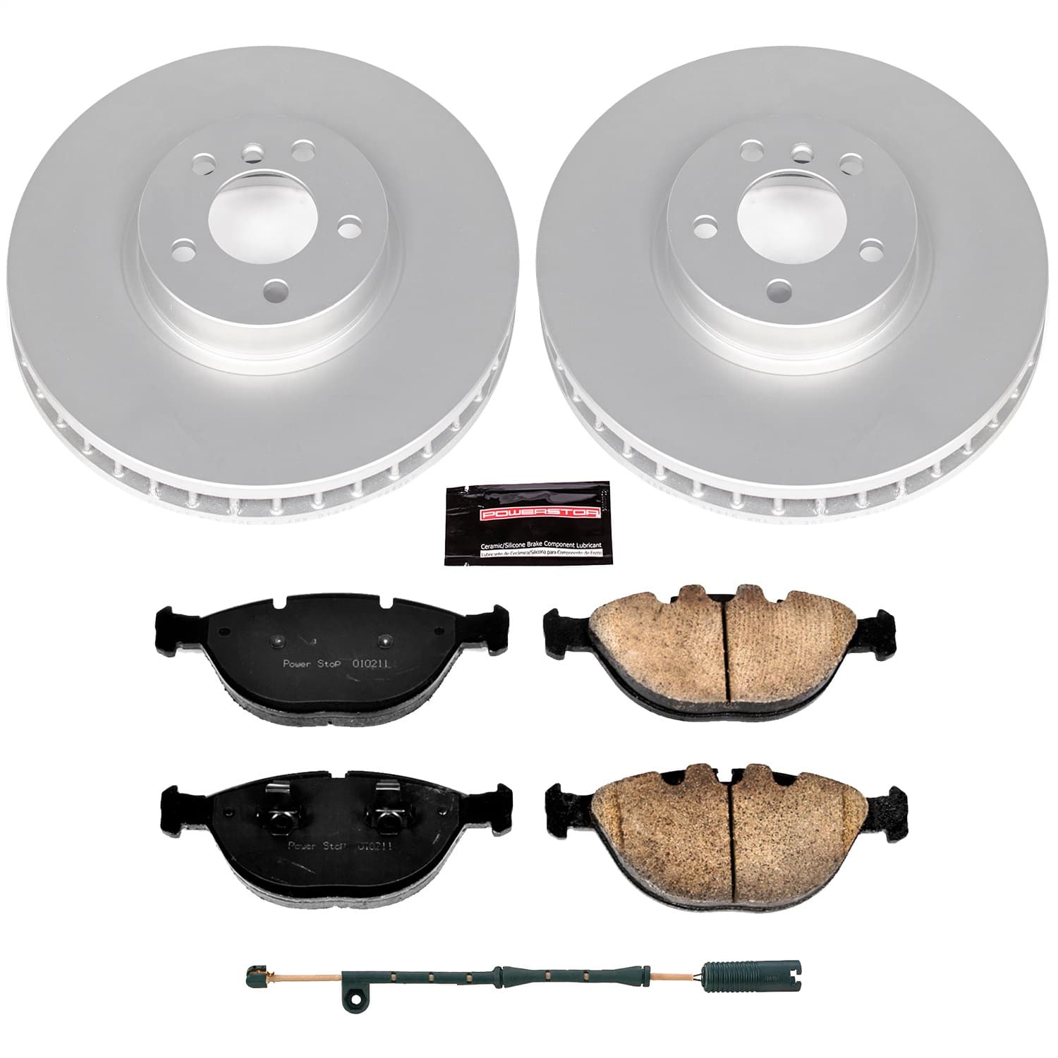 Power Stop - CRK956 - Front - Disc Brake Pad and Rotor Kit image 1